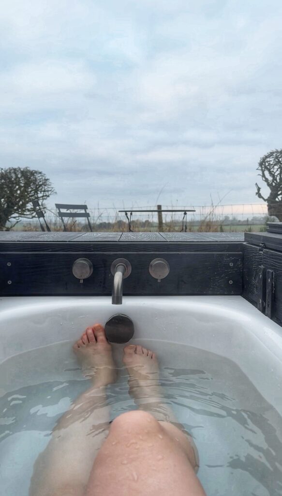 Views of an outdoor bath